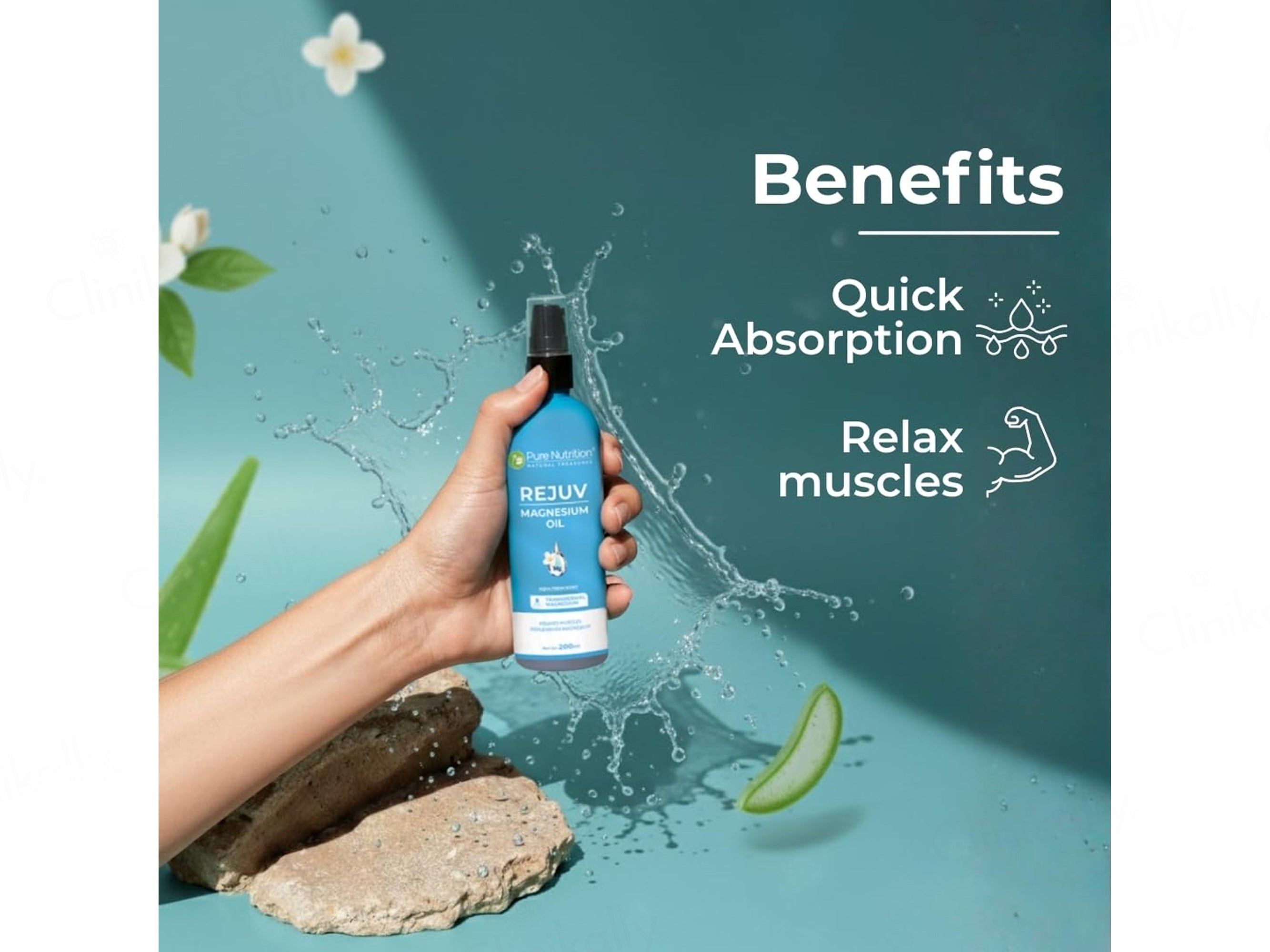 Pure Nutrition Rejuv Magnesium Oil - Aqua Fresh Scent