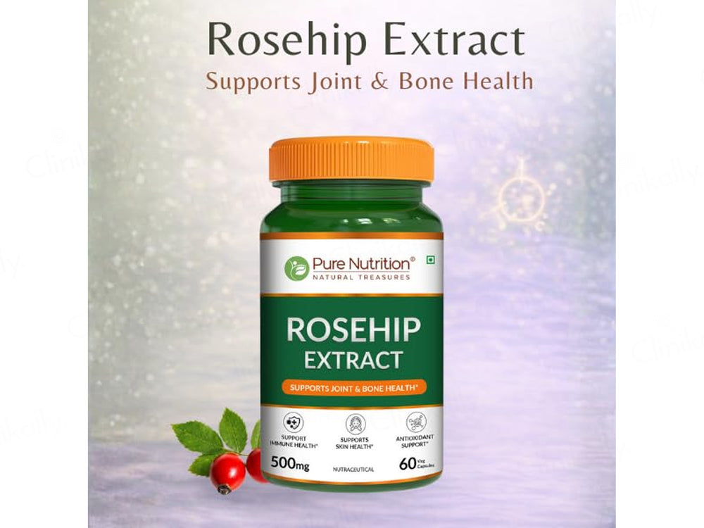 Pure Nutrition Rosehip Extract 500mg Veg Capsule