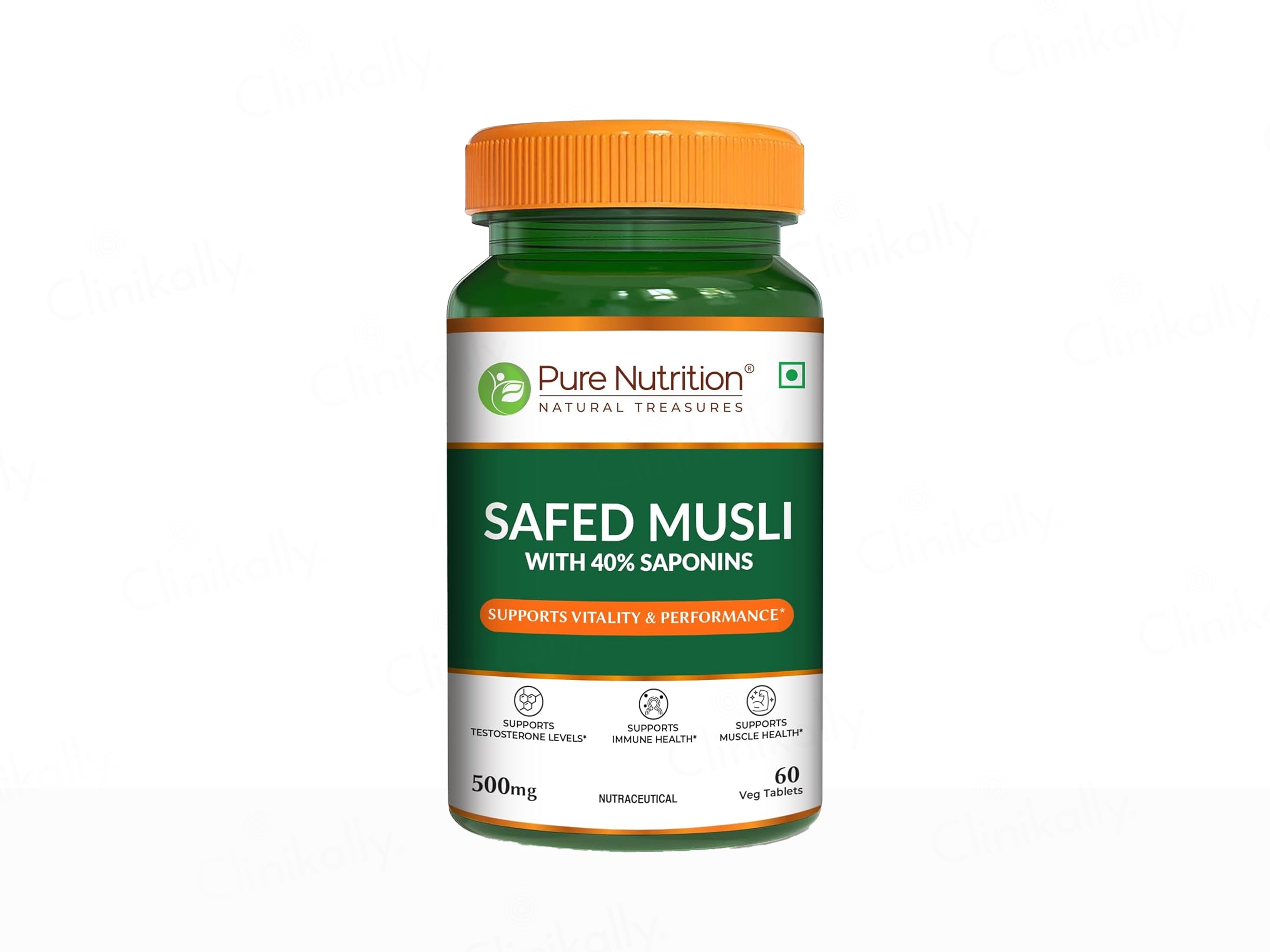 Pure Nutrition Safed Musli 500mg Veg Tablet