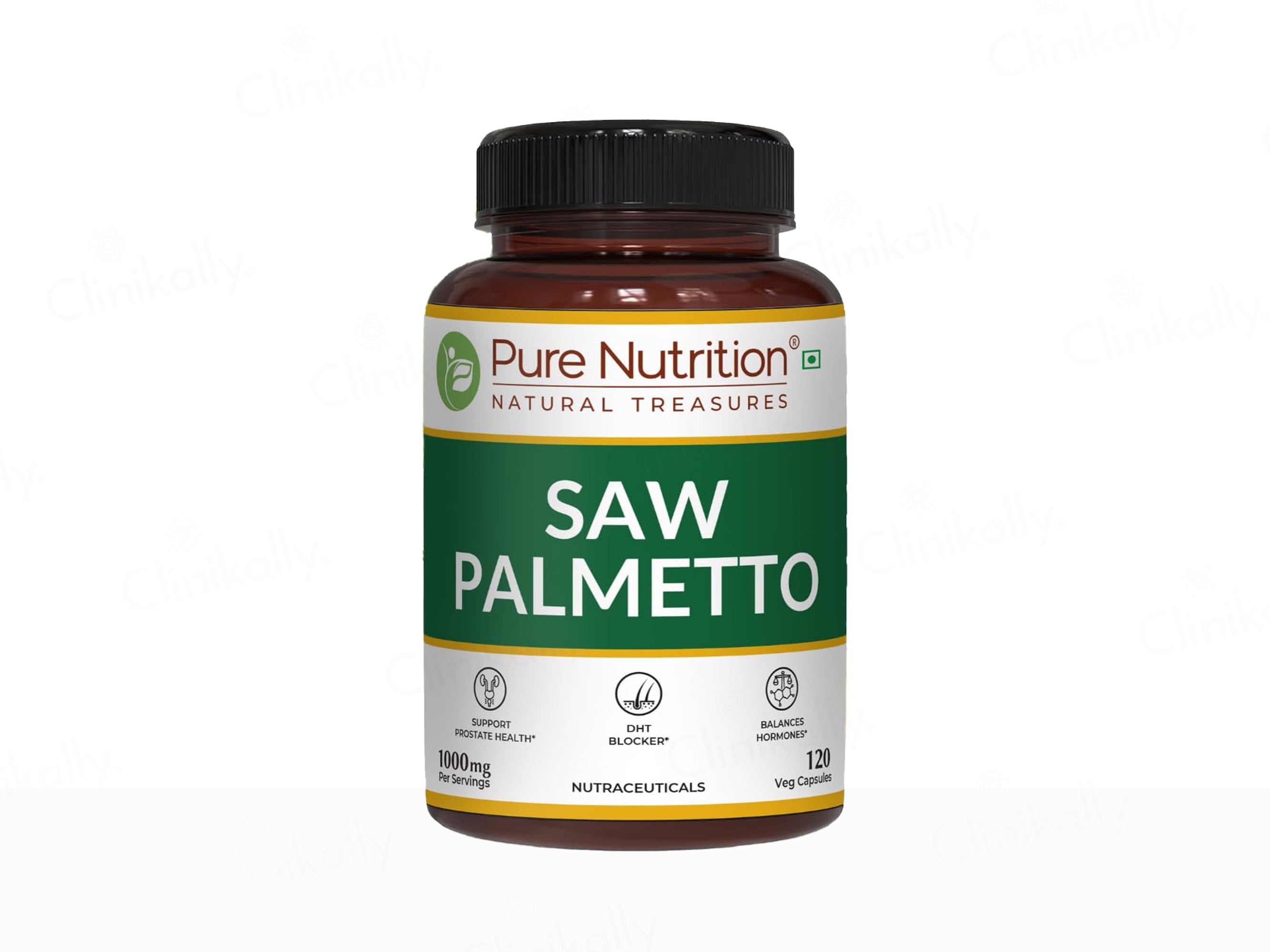 Pure Nutrition Saw Palmetto 1000mg Veg Capsule
