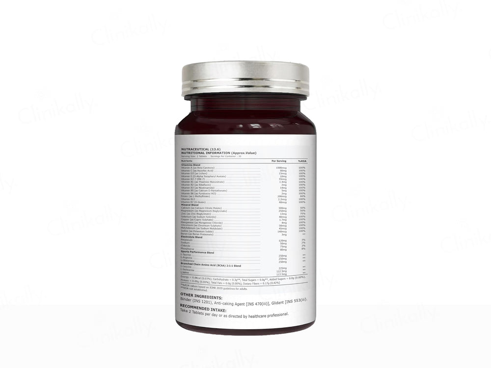 Pure Nutrition Sports Multivitamin+ 2419mg Nutraceutical Veg Tablet