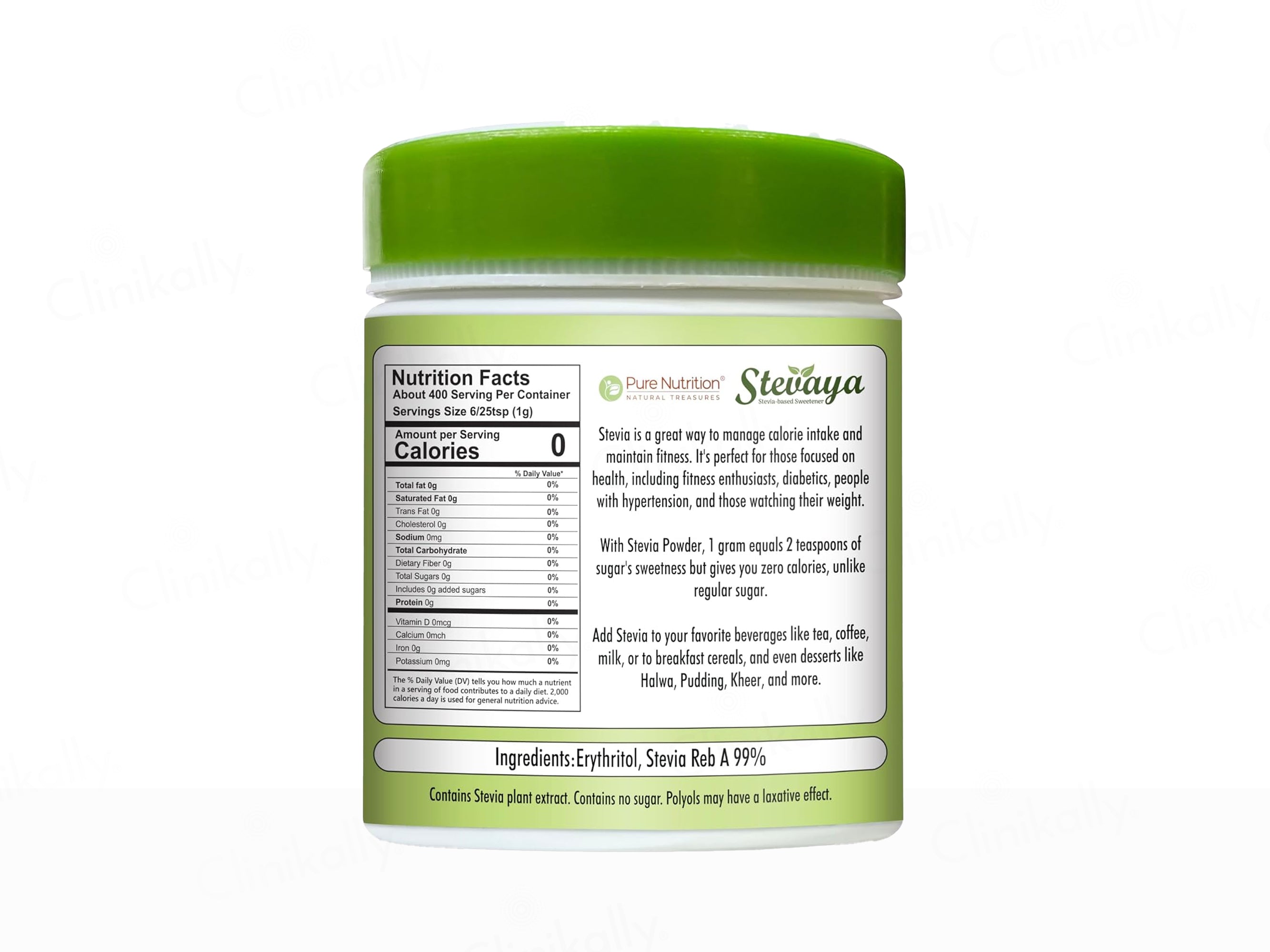 Pure Nutrition Stevaya Stevia-Based Sweetener Powder