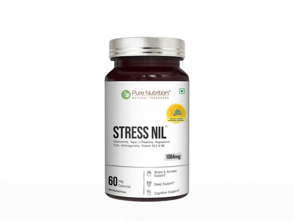 Pure Nutrition Stress NIL 1084mg Nutraceutical Veg Capsule