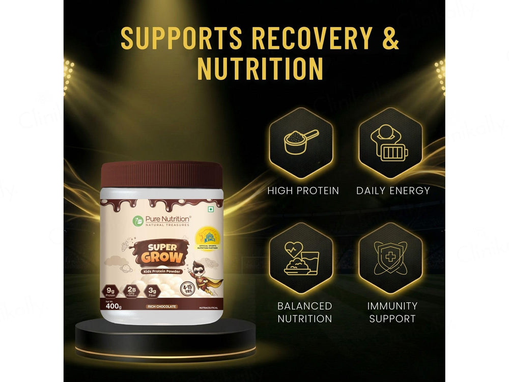 Pure Nutrition Super Grow Kids Protein Powder - Rich Chocolate