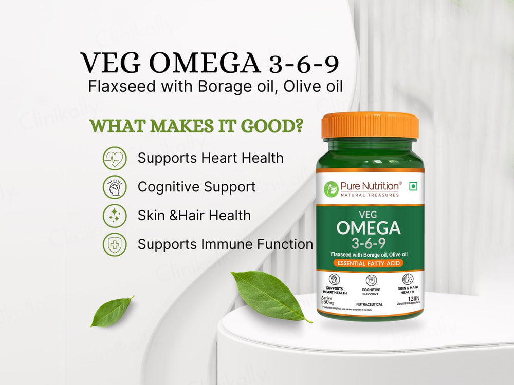 Pure Nutrition Veg Omega 3-6-9 Veg Softgel Capsule