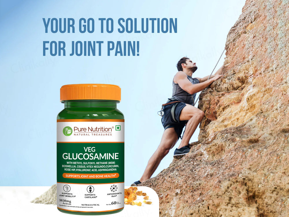 Pure Nutrition Vegan Glucosamine With MSM Veg Tablet
