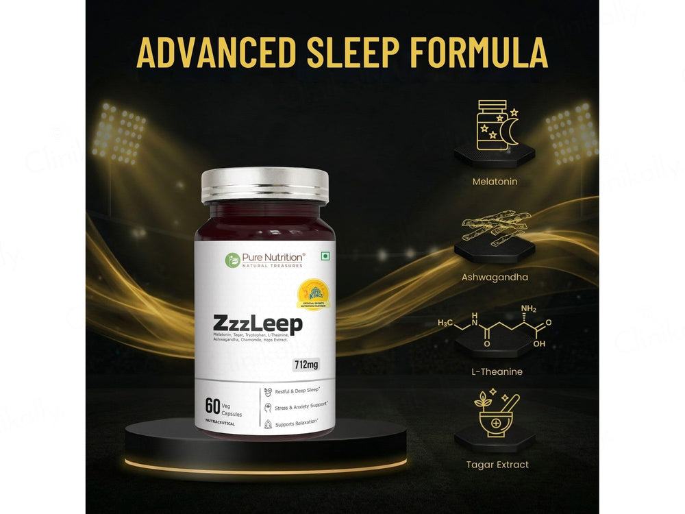 Pure Nutrition ZzzLeep 712mg Sleep Support Veg Capsule