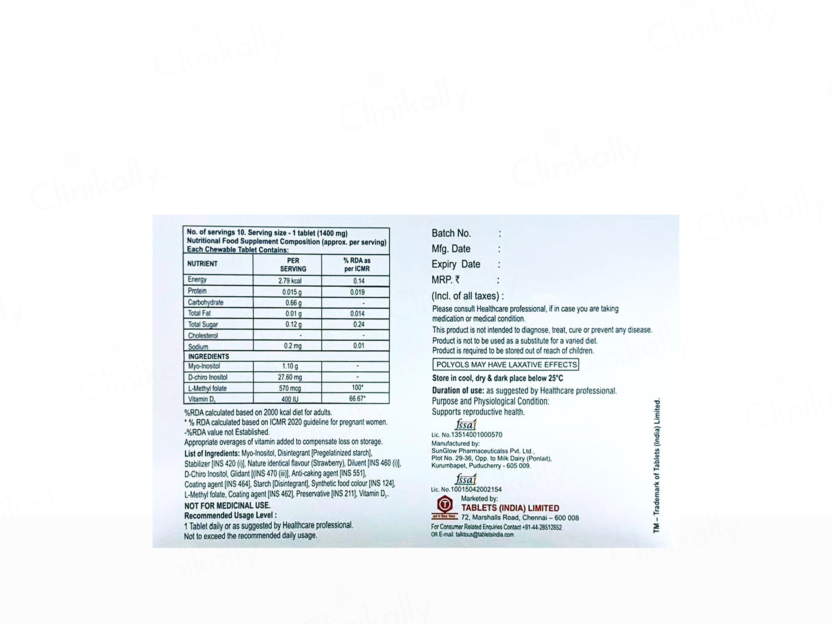 Qlife Health Supplement Tablet For Women