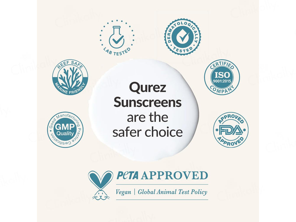 Qurez 100% Mineral IR + Blue Light Protection Sunscreen SPF 50 PA+++