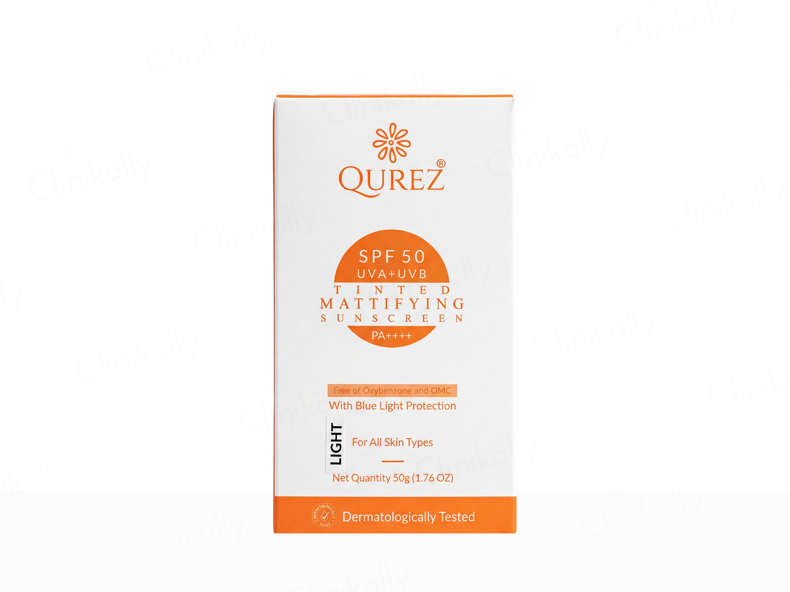 Qurez Tinted Mattifying Sunscreen SPF 50 PA++++ (Light)