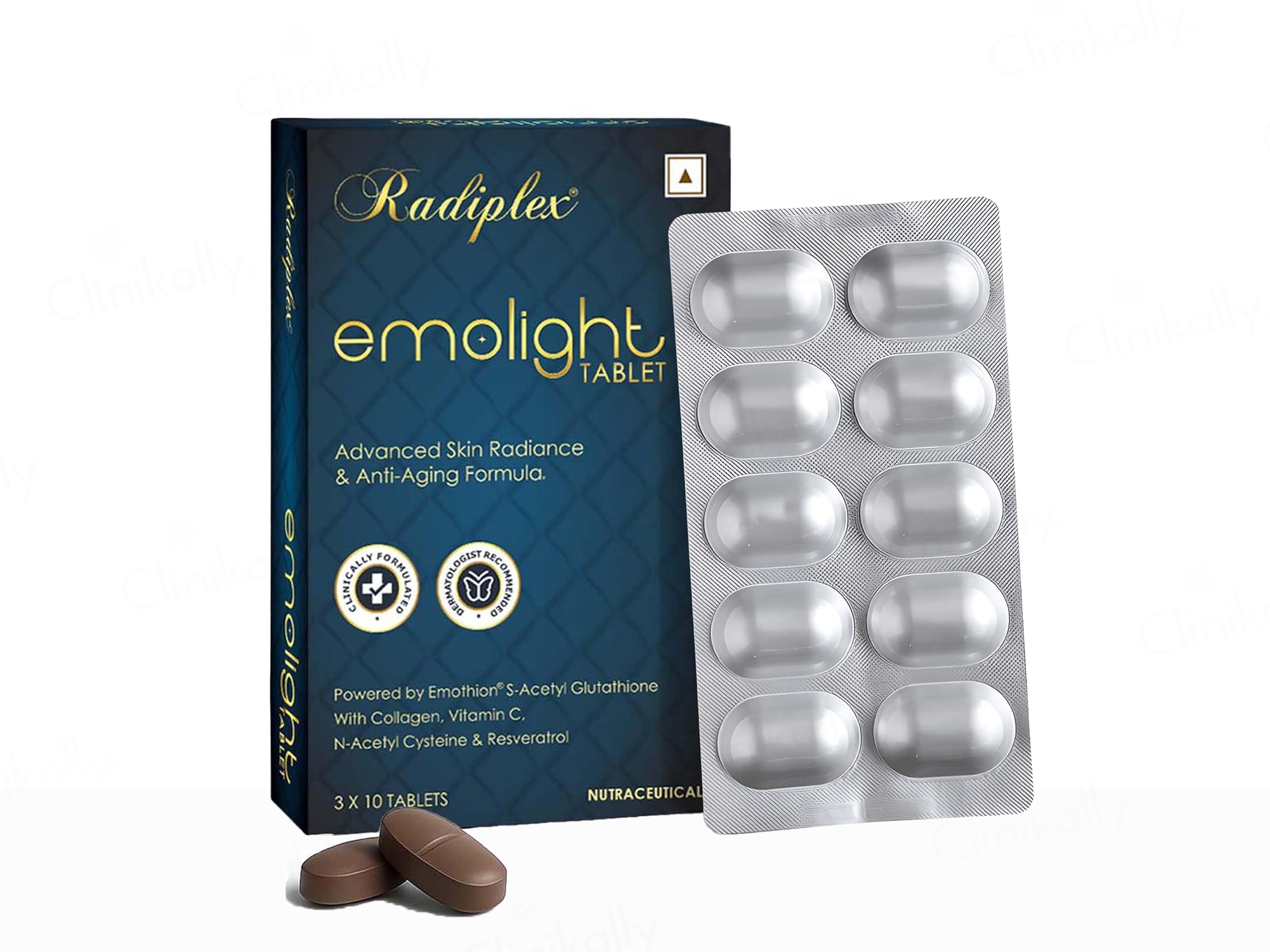 Radiplex Emolight Advanced Skin Radiance & Anti-Aging Nutraceutical Tablet