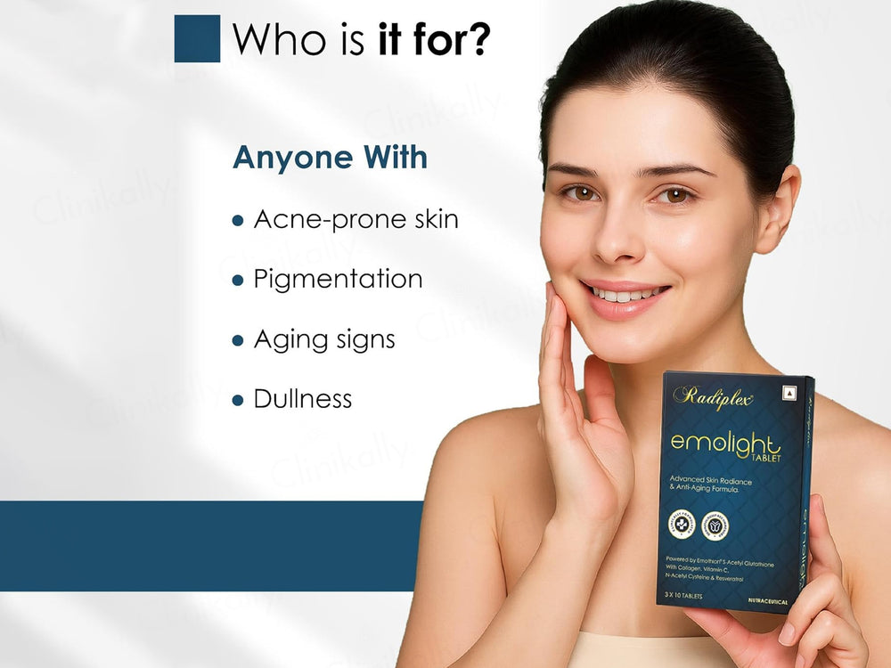 Radiplex Emolight Advanced Skin Radiance & Anti-Aging Nutraceutical Tablet