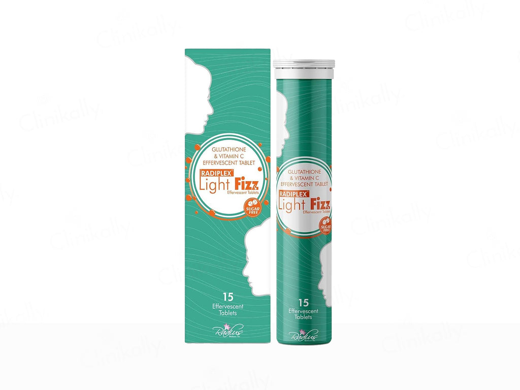Buy Radiplex Light Fizz Glutathione & Vitamin C Sugar Free Effervescent  Tablet Online at Best Price
