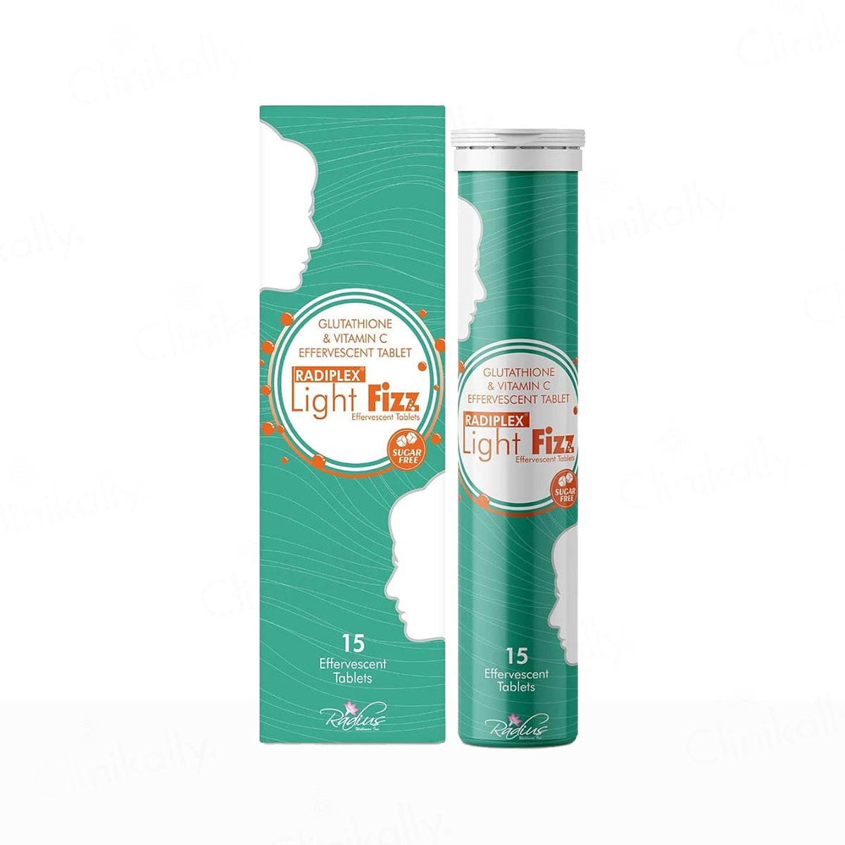 Radiplex Light Fizz Glutathione & Vitamin C Sugar Free Effervescent Tablet