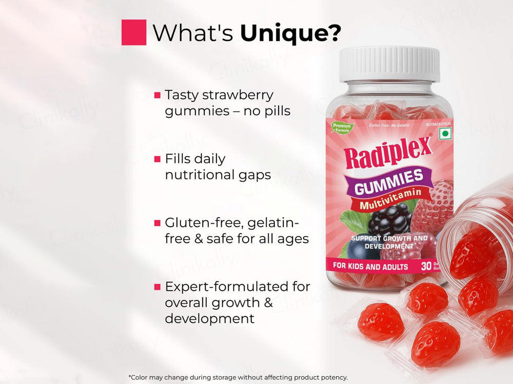 Radiplex Multivitamin Nutraceutical Gummies For Kids & Adults