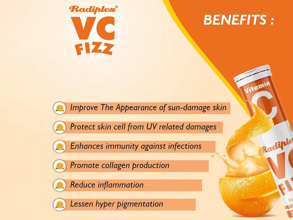 Radiplex VC-Fizz Vitamin C Sugar Free Effervescent Tablet