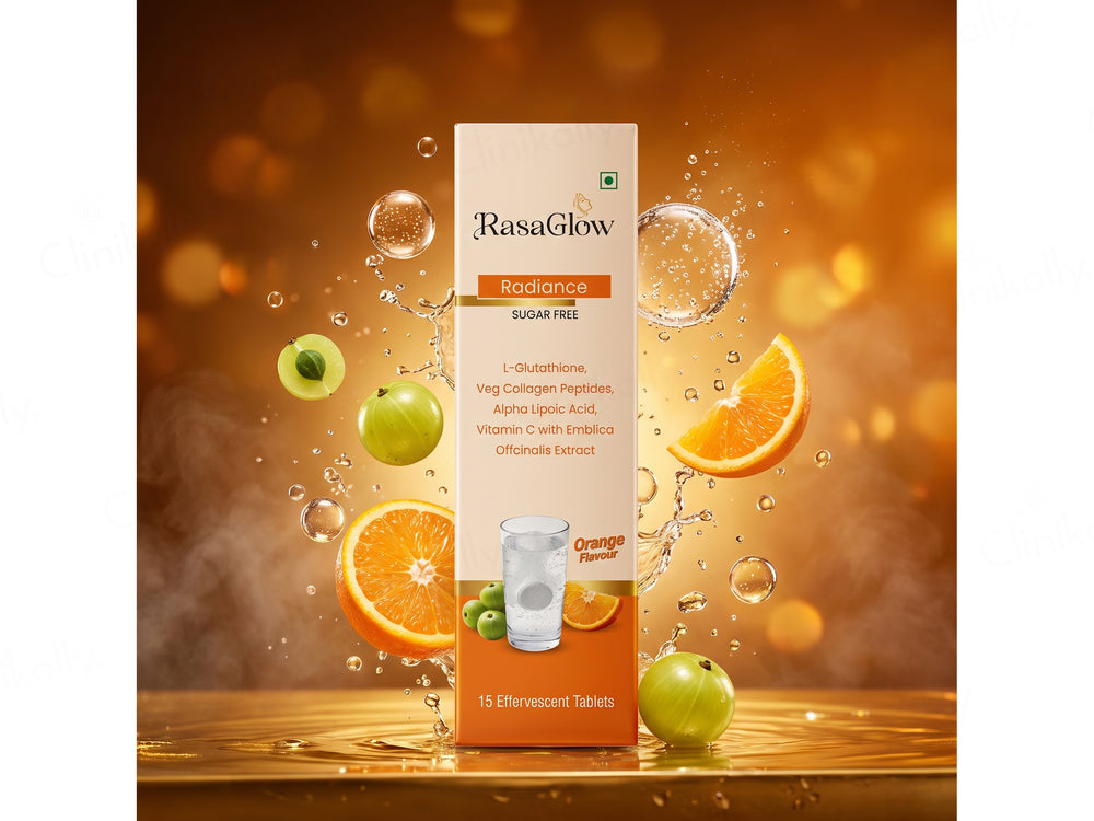 Rasaglow Radiance Effervescent Tablet - Orange Flavour