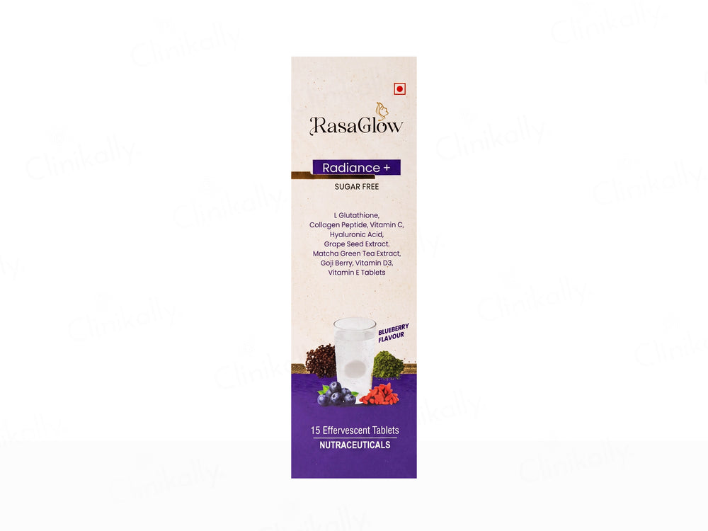 Rasaglow Radiance+ Nutraceutical Effervescent Tablet - Blueberry Flavour