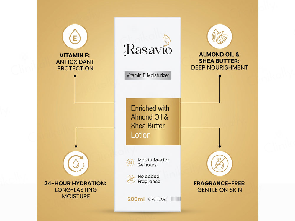 Rasavio Vitamin E Moisturizer Lotion