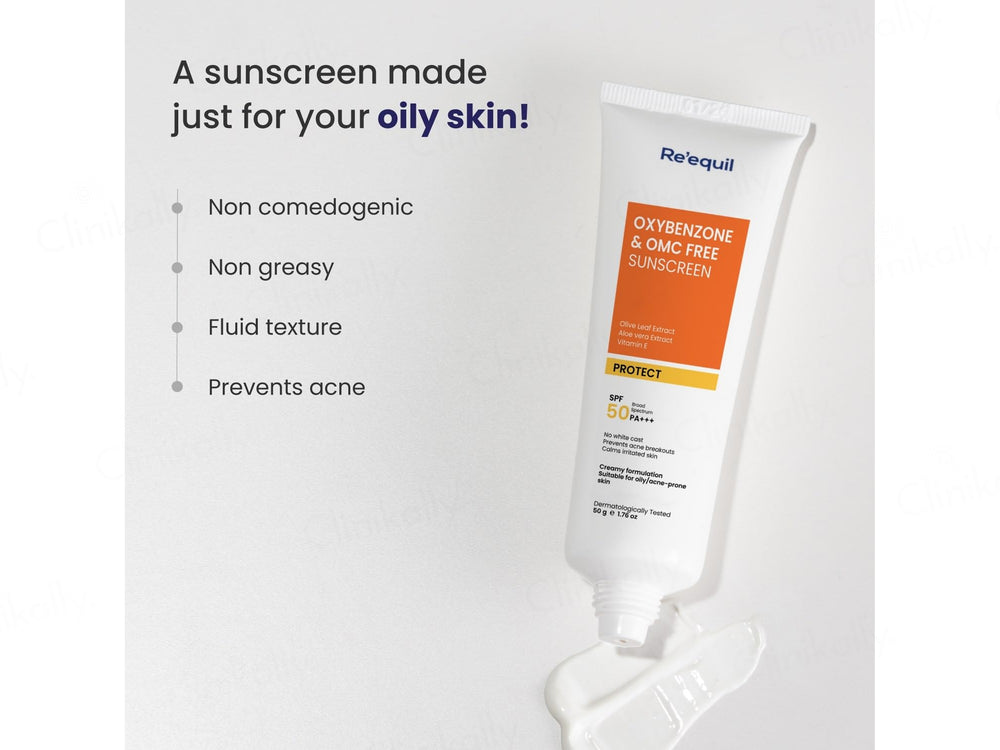 Re'equil Oxybenzone & OMC Free Sunscreen SPF 50 PA+++