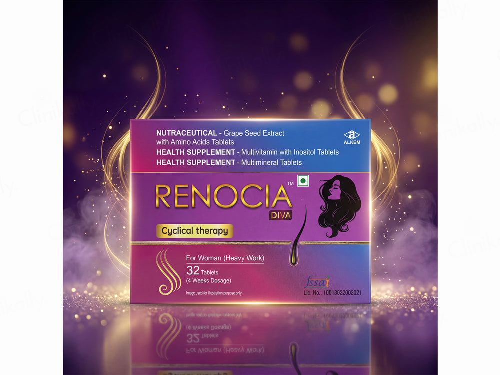 Renocia Diva Hair Cyclical Therapy Nutraceutical Tablet For Women