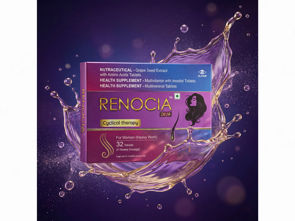 Renocia Diva Hair Cyclical Therapy Nutraceutical Tablet For Women