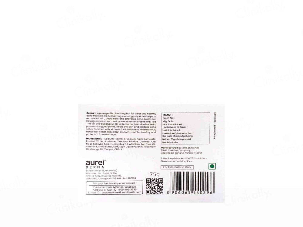 Rensa Anti-Acne Cleansing Bar