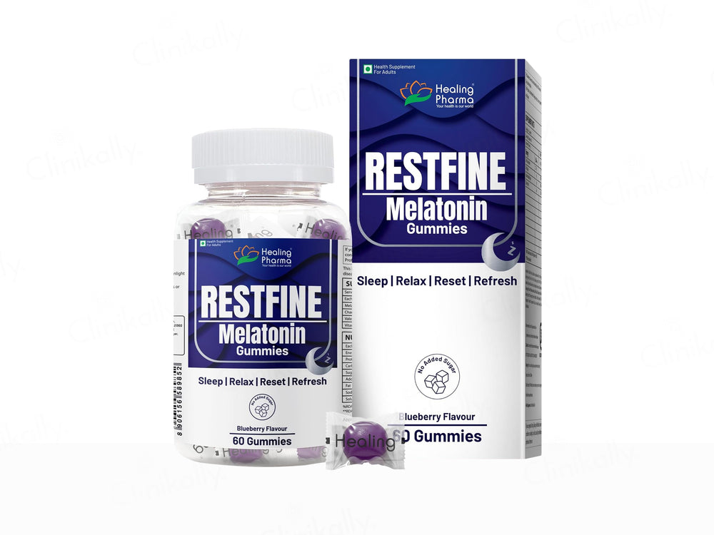 Restfine Melatonin Gummies - Blueberry Flavour