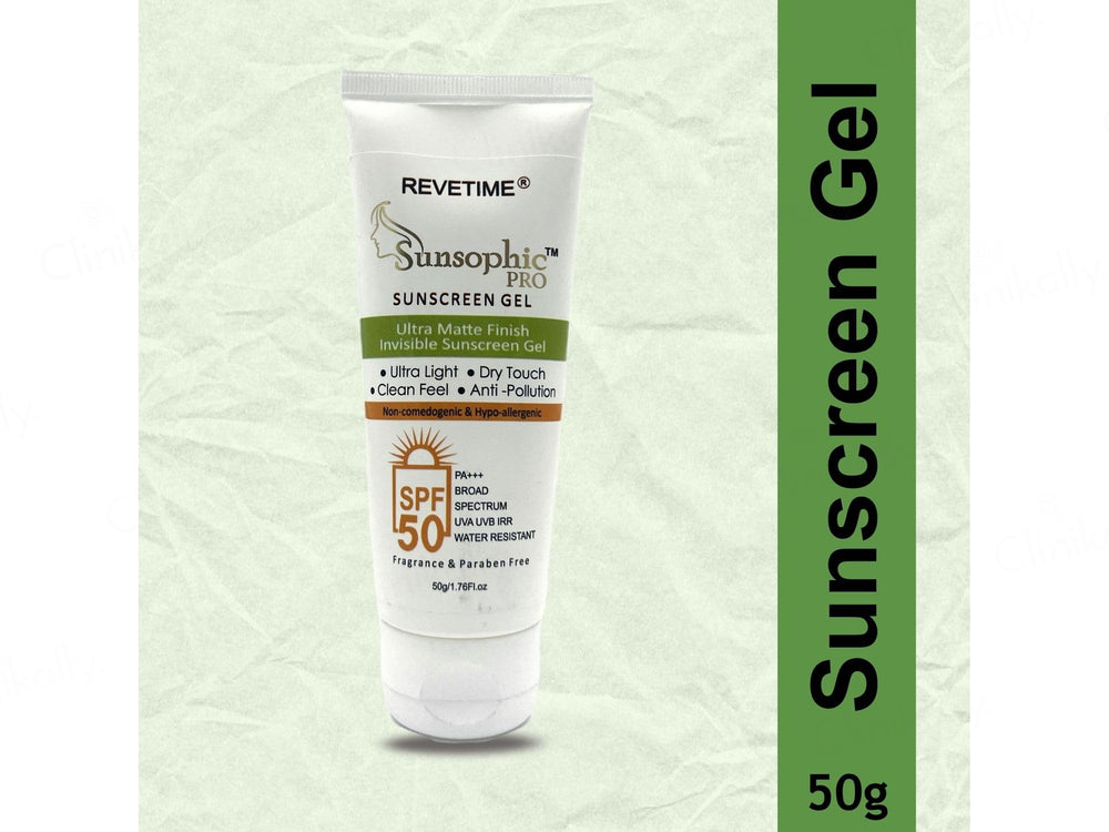 Revetime Sunsophic Pro Ultra Matte Invisible Sunscreen Gel SPF 50 PA+++