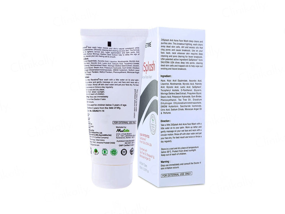Revetime Zitsplash Anti Acne Face Wash