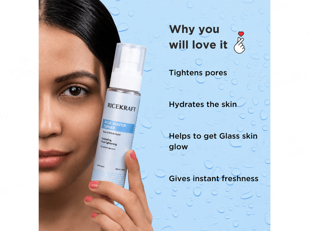 RiceKraft Rice Water Hydrating & Pore Tightening Toner With Rose & Witch Hazel