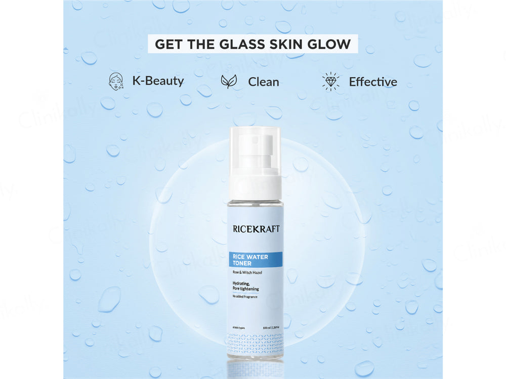 RiceKraft Rice Water Hydrating & Pore Tightening Toner With Rose & Witch Hazel