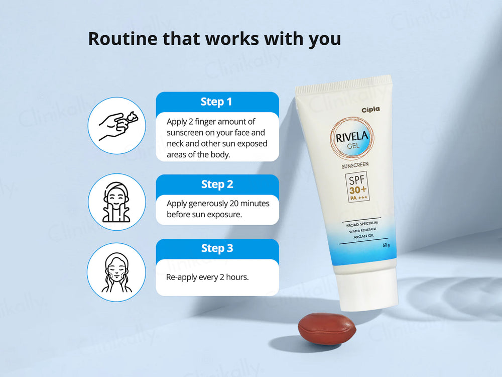 Rivela Gel Sunscreen SPF 30+ PA+++