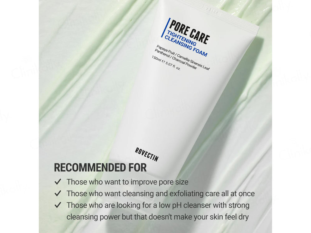 Rovectin Pore Care Tightening Cleansing Foam