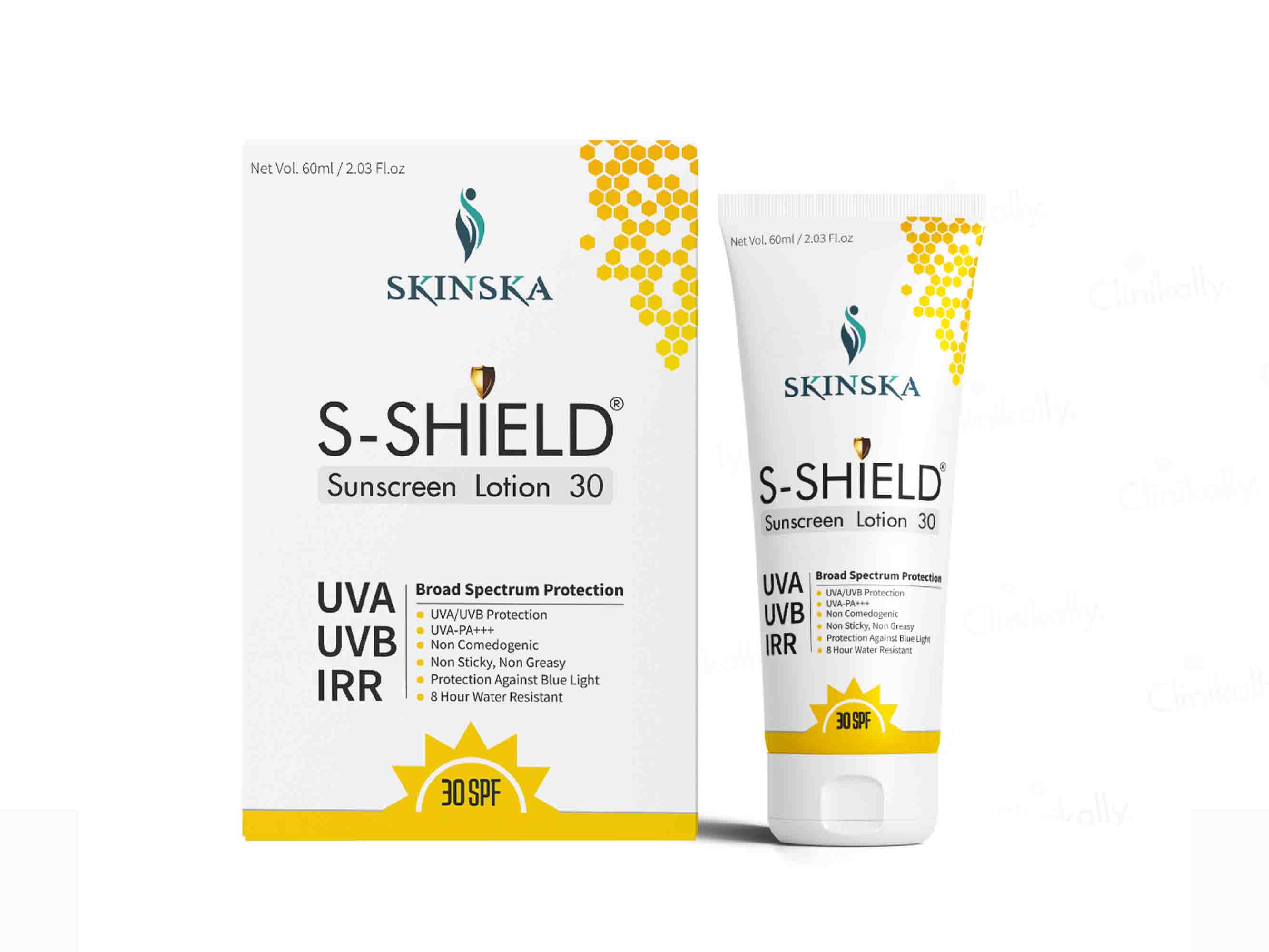 S-Shield Sunscreen Lotion SPF 30 - Clinikally