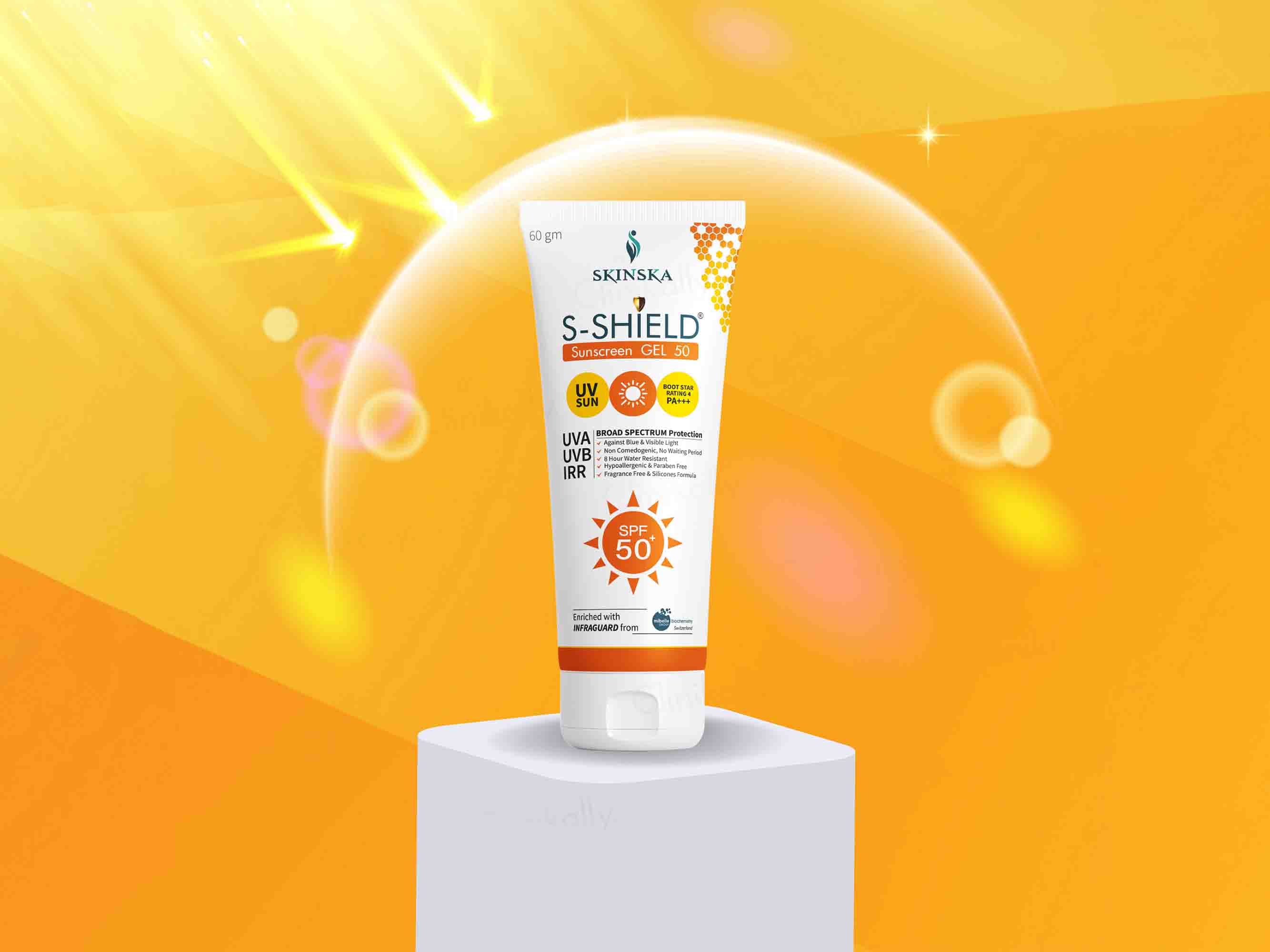 S-Shield Sunscreen Gel SPF 50 - Clinikally