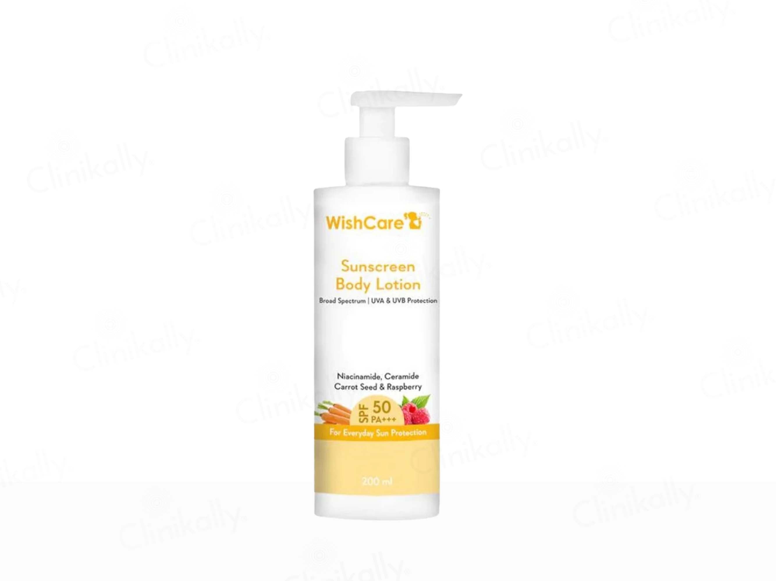 Buy WishCare Sunscreen Body Lotion SPF 50 PA+++ Online at Best Price ...