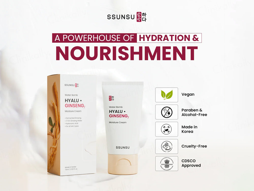 SSUNSU Water Bomb Hyalu Ginseng Moisture Cream