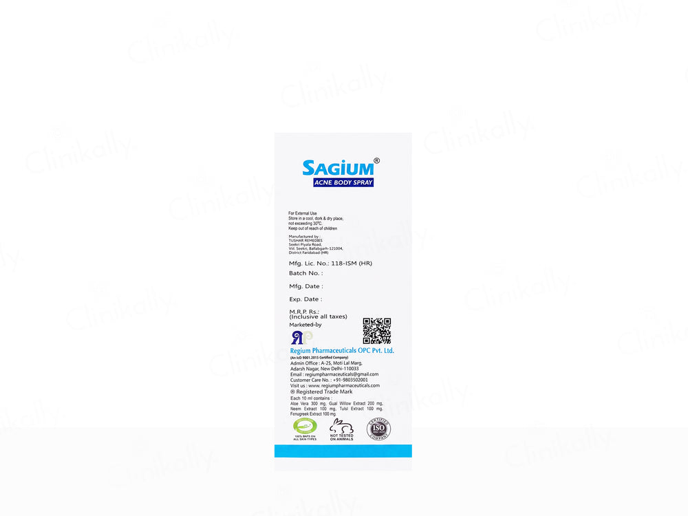 Sagium Acne Body Spray