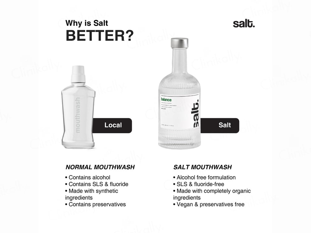 Salt. Balance Alkaline Probiotic Mouthwash - Basil Mint