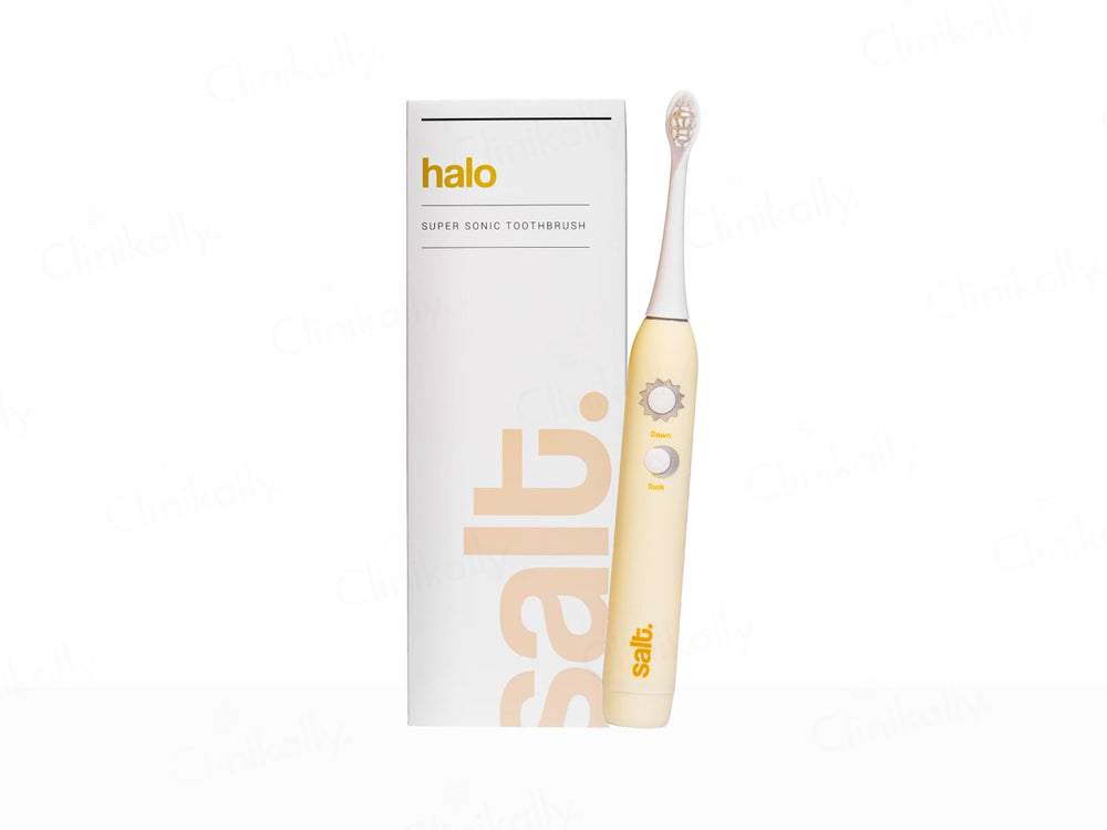 Salt. Halo Super Sonic Electric Toothbrush - Butter Yellow