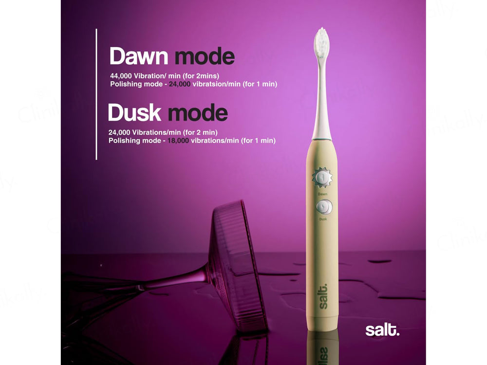 Salt. Halo Super Sonic Electric Toothbrush - Butter Yellow