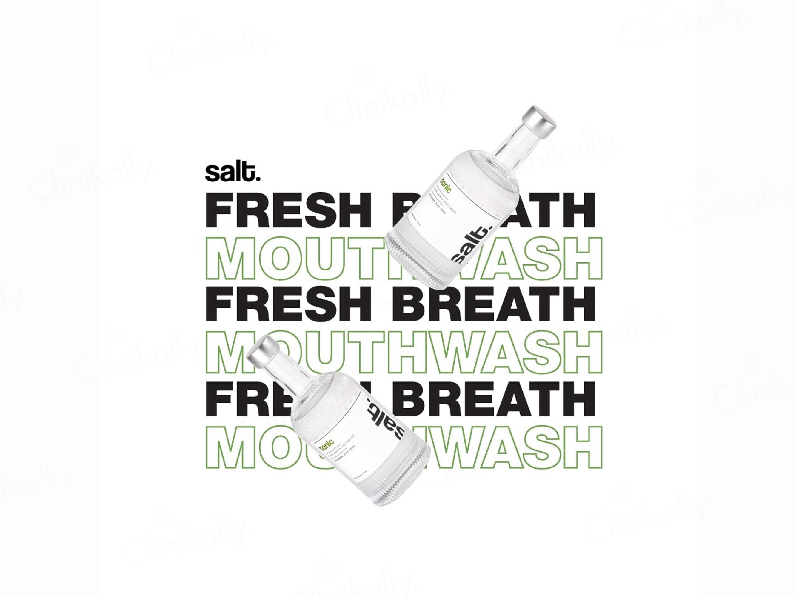 Salt. Tonic Fresh Breath Mouthwash - Cucumber Aloevera