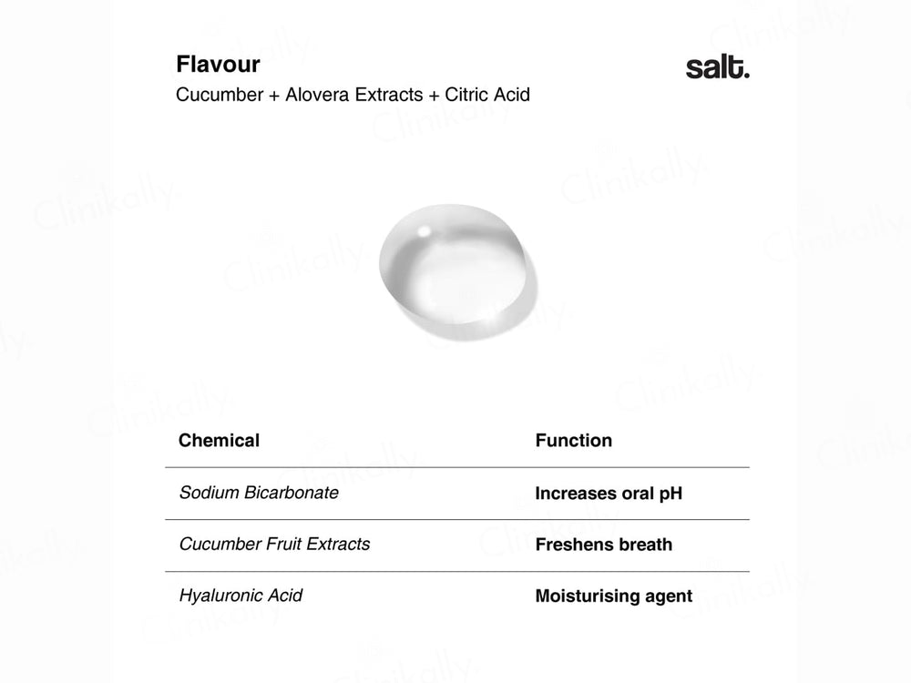 Salt. Tonic Fresh Breath Mouthwash - Cucumber Aloevera