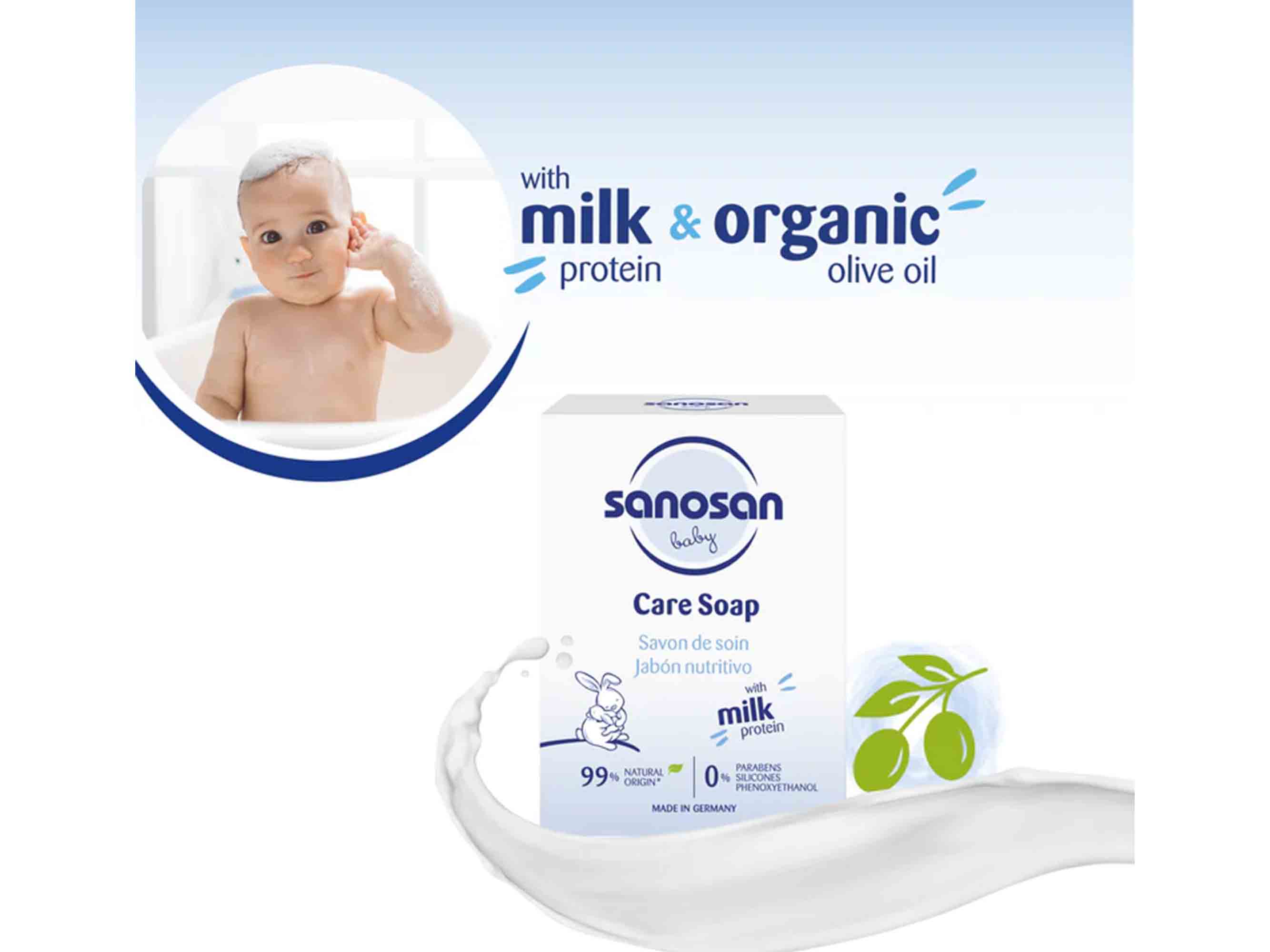 Sanosan Baby Milk Protein Care Soap