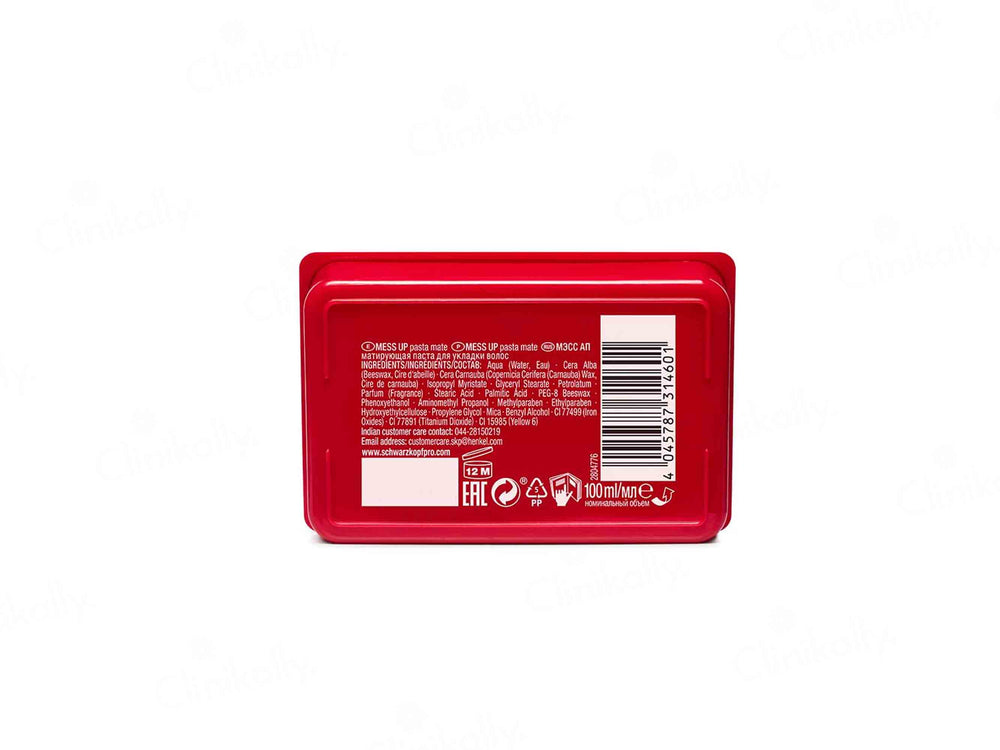 Schwarzkopf Professional OSiS+ Mess Up Matte Hair Styling Paste