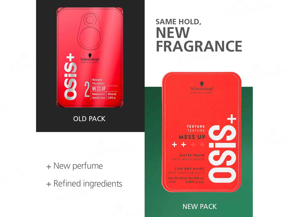 Schwarzkopf Professional OSiS+ Mess Up Matte Hair Styling Paste