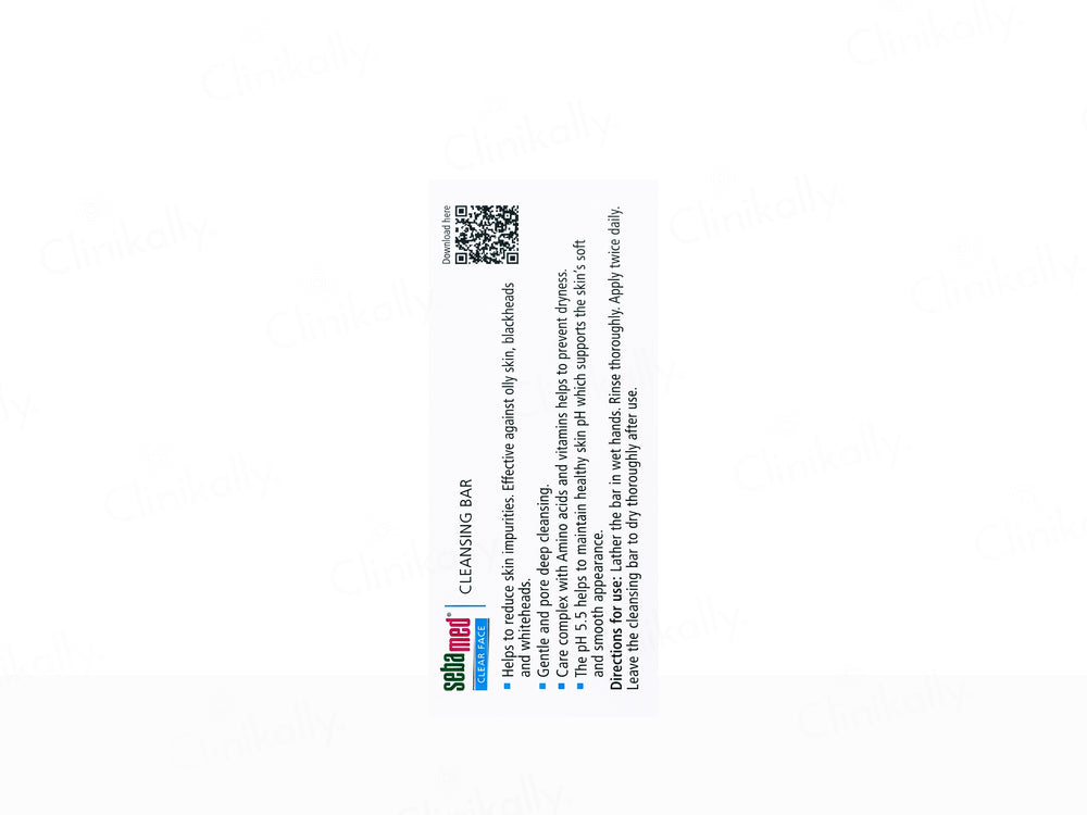 Sebamed Clear Face Cleansing Bar For Impure & Oily Skin