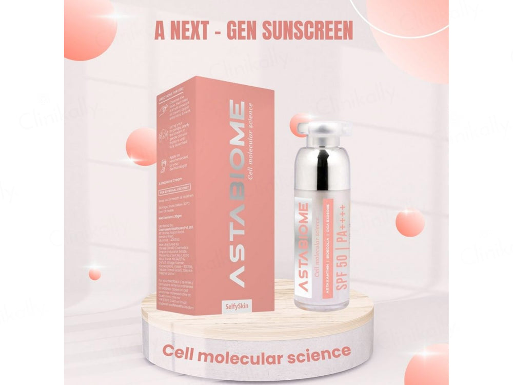 SelfySkin Astabiome Sunscreen Cream SPF 50 PA++++