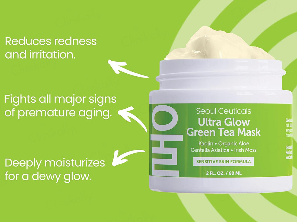 SeoulCeuticals Ultra Glow Green Tea Mask